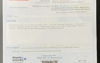 NFT opera di Ermanno Barovero