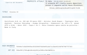 NFT autentica opera digitale