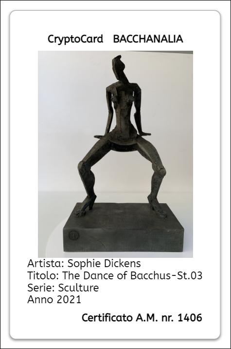 Crypto Card scultura Sophie Dikens By Michel Jaccon