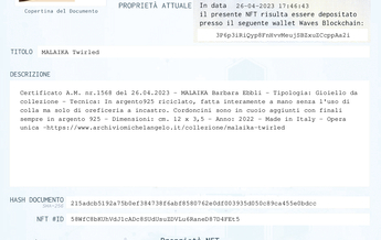NFT  - Opera di Malaika